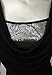 Makkrom Women's Sequin Stitching Cowl Neck T Shirt Tops