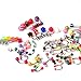 Lot of 105 Assorted 21 Styles Tongue Lip Navel Belly Eyebrow Rings Bars Barbell Body Jewelry Piercing Kit