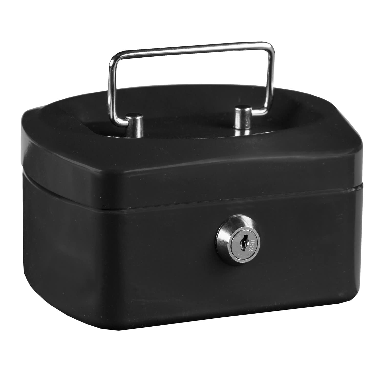 Idena 50025 Cash Box 6 Inches Dimensions 155 x 120 x 90 mm Black