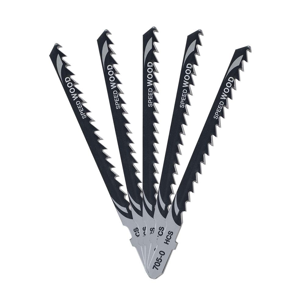 DEWALT DT2077QZ Jigsaw Blades for Wood T-Shank HCS T244D (Pack of 5)