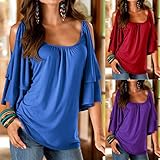 Sunward(TM) Sexy Women Loose Short Sleeve Blouse Off Shoulder Tops