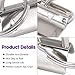 Swpeet 45Pcs Sliver 1 Inch Key Fob Hardware with Key Rings Sets, Perfect for Bag Wristlets with Fabric/Ribbon/Webbing/Embossed and Other Hand Craft - 25mm