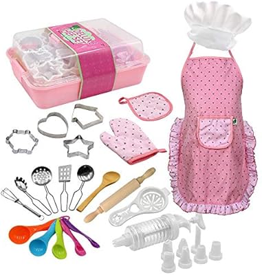 Kids Chef Play Set 11 18pcs Children Cooking Playset Chef Costume