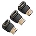 RKINC Three (3) Pack of HDMI 90 Degree Adapter Right Angle Connectors Adapters