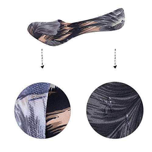 OKANEISAN-Casual-Low-Cut-Thin-Loafers-Non-Slip-Boat-Liners-socks-4-Pairs-Packs