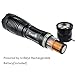 Tactical LED Flashlight with Battery and Charger,CrazyFire 1000lm Most Powerful LED Flashlight,5 Modes IP65 Waterproof Compact LED Flashlight for Hiking,Camping,Hunting or Emergency Use