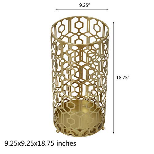 image for ELEGAN Metal Umbrella Stand Gold Umbrella Rack for Canes Walking Stick