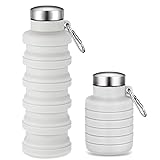Baderke Collapsible Water Bottles 17oz Travel Water