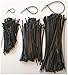 400 Assorted Cable Ties, Manufactured using UV Resistant Virgin Nylon. 4”, 8” and 11” UV Black Premium Zip Ties by USA Strong Products (4