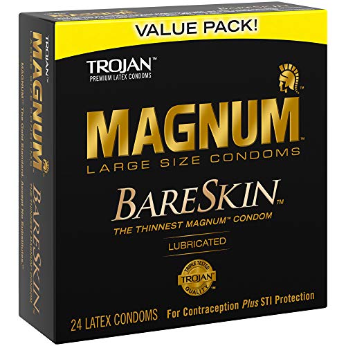 1 Trojan+Mangum+Bareskin+Lubricated+Condoms