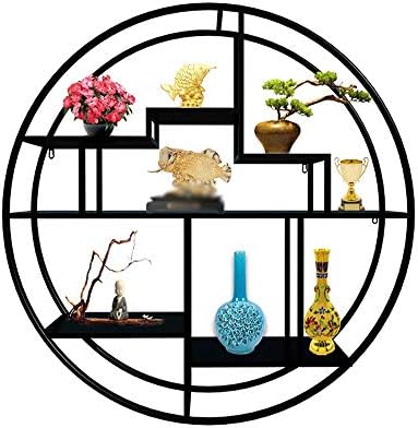 Xf 壁の棚 中国のミニマルなリビングルームの壁の装飾的な仕切り壁の棚 フローティングシェルフストレージ Black 新品 Color