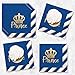 Big Dot of Happiness Royal Prince Charming with Gold Foil - Baby Shower or Birthday Party Luncheon Napkins (16 Count)