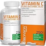 Bronson Labs Vitamin C Ascorbic Acid 1000 mg Dietary Supplement, 250 Tablets