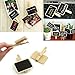 Akak Store 12 pc Mini Retangle Chalkboard with Wooden Blackboard Clip for Message Board Signs Wedding Birthday Party Decorations