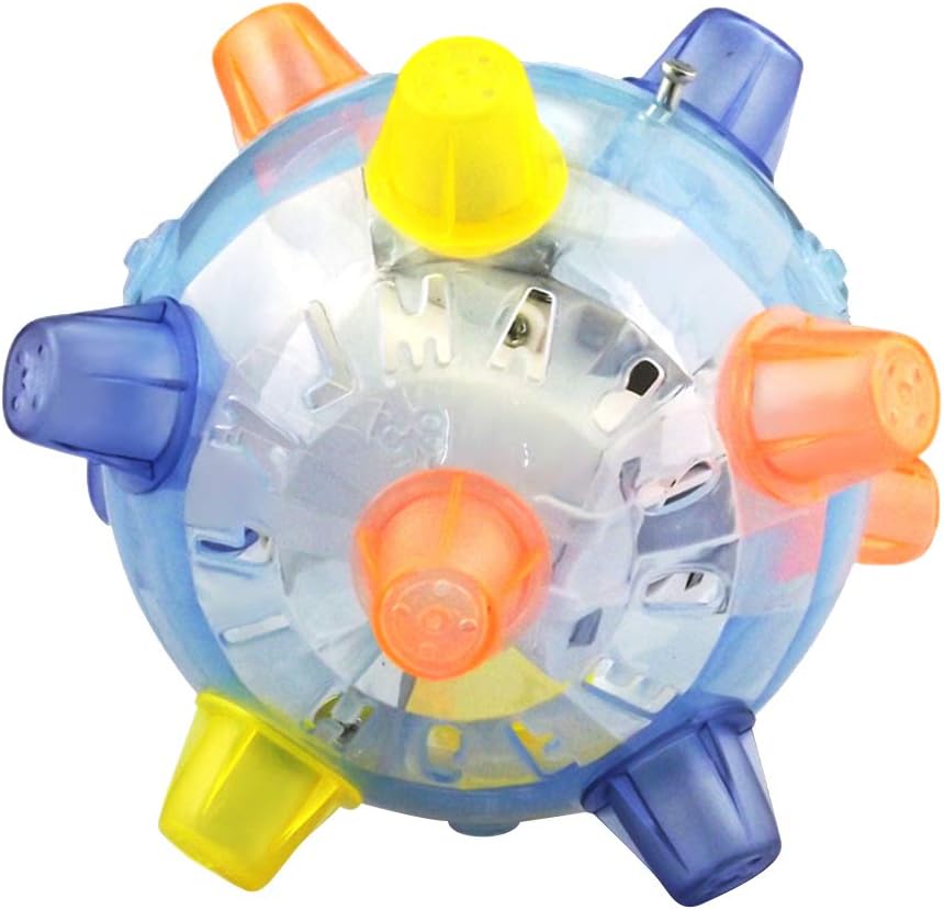 ISAKEN Baby Music Shake Dancing Ball Toy, Flash Jumping