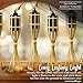 Bamboo Tiki Torches - 8 Pack - Metal Oil Canister - 14in High, 6oz. Capacity - Sturdy Table Torch by Kaya Collection