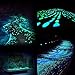 Sunnest 200Pack Glow in the Dark Garden Pebbles for Walkways Outdoor Decor Aquarium Fish Tank Path Lawn Yard, Glow Stone Rocks Outdoor Garden Decorative Stones in Blue & Green