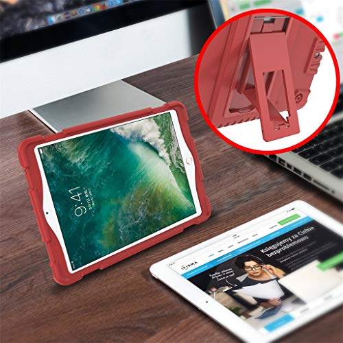 MatureGirl Shock Case for Apple 7.9 Inch iPad Mini 5 2019 Rugged Hard Stand Back Cover (for Apple 7.9 Inch iPad Mini 5 Red)