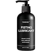 Anal Sex Lube, Water Based Fisting Gel Cum-Like Lube for Enhanced Comfort and Smooth Experience, Long Lasting Back Door Sexual Lubricant for Men, Women and Gay