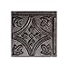 FASÄDE Traditional Style/Pattern 1 Decorative Vinyl Backsplash Panel in Smoked Pewter (6X6 Inch Sample)