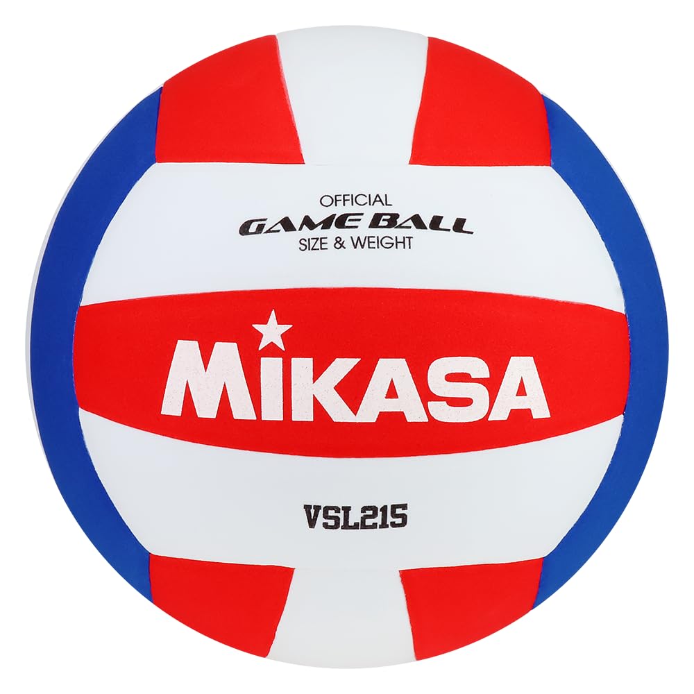 MIKASA Competitive Class Volleyball (Red/White/Blue)