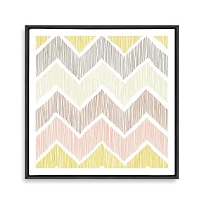 Framed Canvas Wall Art Geometric Figure Canvas Prints Home Artwork Decoration for Living Room,Bedroom - 16x16 inches