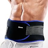 Gimars up to 44 Inch Lightweight Enhanced Professional Breathable Elastic Compression Waist Lumbar Lower Back Trimmer Support Brace Belt Strap-weight Loss Belt for Men and Women
