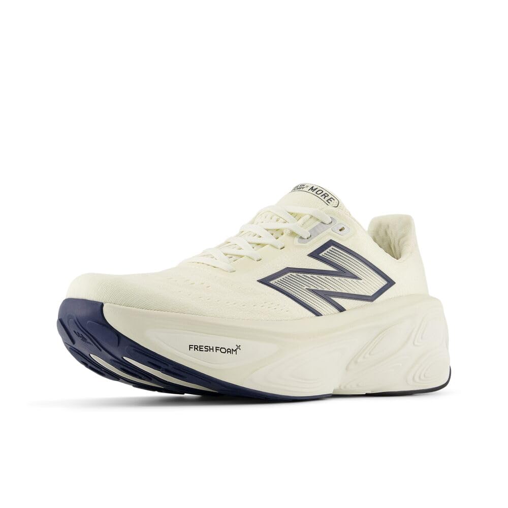 New Balance Men's Fresh Foam X More V5 Running Shoe, Angora/Sea Salt/Hot Mango, 14 M Image
