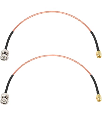 2 Adaptateurs Coaxiaux UHF Mâle Vers BNC Femelle à 90° - Pour Radio, Antenne Wi-Fi, Connexions Réseau - Angle Droit Pratique - 4