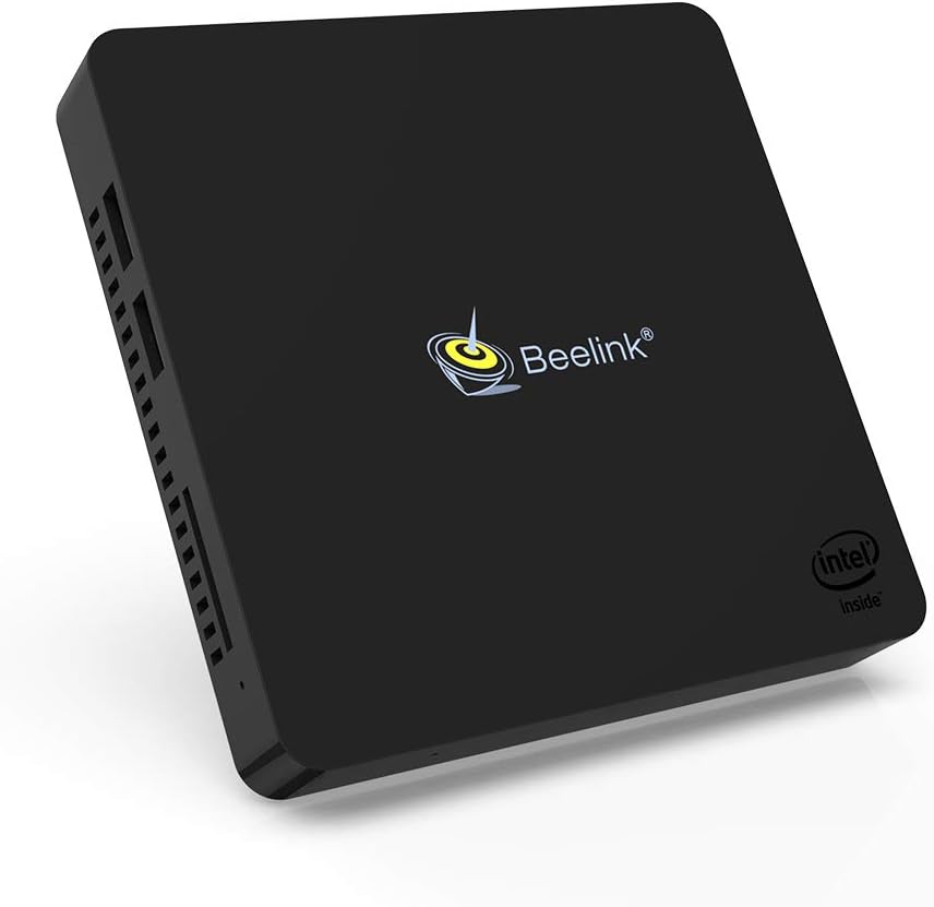 Beelink MII-V Mini PC Windows 10 Desktop PC, 4GB RAM 64GB eMMC Intel Celeron N3350, Support Auto Power On,PXE Boot, WOL,RTC Wake/Dual Display/USB3.0/BT4.0