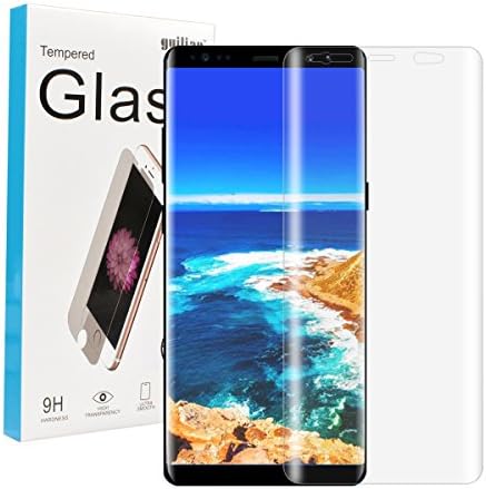 Note 8 Screen Protector, Guilian Premium Tempered Glass Anti-Scratch, High Definition, Bubble Free, 3D Touch Compatible Screen Protector for Samsung Galaxy Note 8 -1 Pack Clear