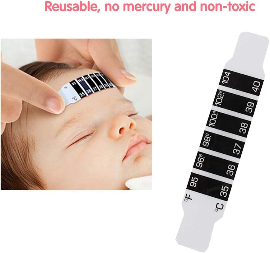 Decdeal Bandes De Thermometre Frontales Bande De Thermometre A Lecture Instantanee Thermometres De Mesure De Fievre Reutilisables Pour Bebe Fahrenheit Celsius Indicateur De Fievre Format Toilette De Bebe Bebe Puericulture Centroarco Com