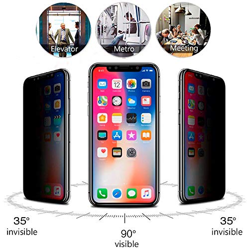 Homy Privacy Screen for iPhone X XS 5.8 inch [2Pack] Premium Japanese