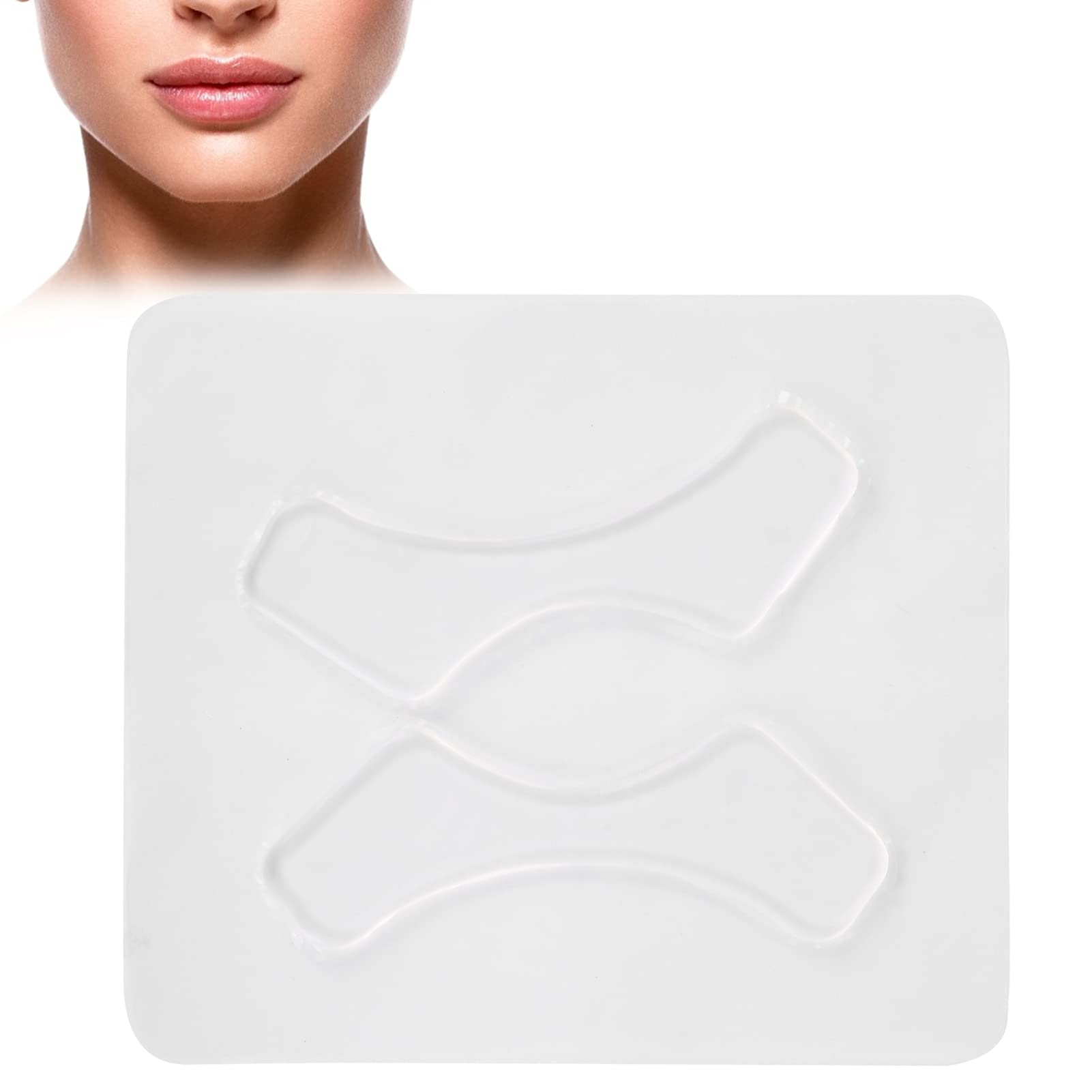 FILFEEL Lip Anti‑Wrinkle Patches, 2Pcs Reusable Silicone Lip Wrinkle Patch Skin Firming Patch