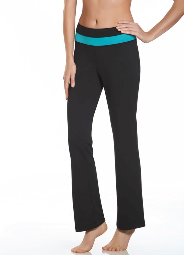 Jockey Women's Activewear Active Bootleg w/Color Contrast Waistband