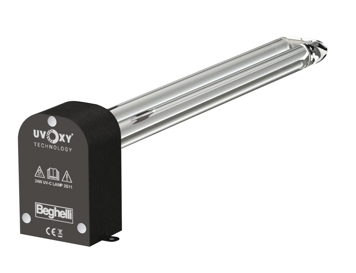 Beghelli - OXY-UV 30 Air Sanitiser Spare Parts, Air Purifier with uvOxy Technology, Original UV-C Cartridges, 10000 Hours, Safety and Sanitation, Group, Ozone Free, 12 Months Life