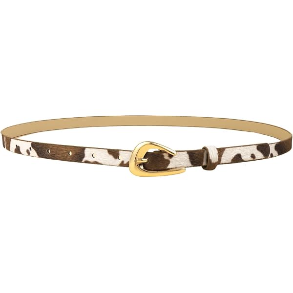 Vintage Western Cowgirl Belt for Dress Jeans Animal Cow Belt  display picture 2