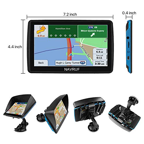 image for NAVRUF Car GPS Navigation, HD Touch 7-inch 8GB Navigation System, Voic