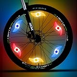 LeBoLike Bike Spoke Lights Cycling Bike Wheel Lights for Bicycle Decoration 6 Pack - Batteries Included