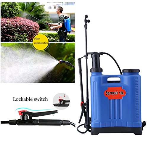 Coldcedar Backpack Sprayer for Killing Weeds in Lawns and Gardens 18L 4.75 Gallon Manual Knapsack Pesticide Fertilizer Sprayer for Professionals Applying Herbicides