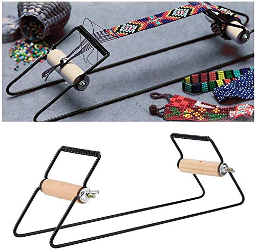 Linel Weaving Beading Machine- Wood&Stainless Steel Weaving Beading Set Bracelets Knitting Machine Bead Kit for Jewelry Bracelets Diy Knitting Machine