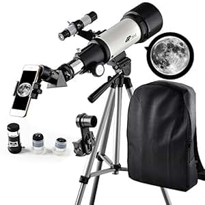 Amazon.com : Telescope 70mm Apeture Travel Scope 400mm AZ