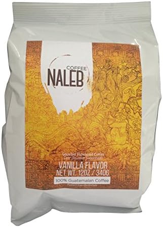 Naleb Coffee Flavored Roasted with No Sugar and Calories, Gluten Free, Kosher, Vanilla, 12 oz., 340 g
