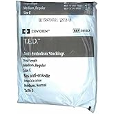 Stockings Thigh Open Toe Medium Regular White - 3416 Covidien