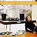 Rcm Real Wood Wireless Turntable with 50 Watts Wooden Speakers Set Auto Stop Vinyl Record Player, RCA Line Out, USB for MP3 Recording/Playback, Aux Input, Black Piano Finish ( MC-256 T/T)thumb 1