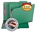 Smead Fastener Folders, Safe SHIELD Fasteners in Positions 1 & 3, 1/3-Cut Tab, 2-Inch Expansion, Letter Size, Green, 25 per Box (14938)
