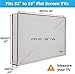 Garnetics Outdoor TV Cover 55 Inch – Waterproof & Weatherproof TV Enclosure, Smart Shield Screen Protector, Outside TV Covers for Moving & Storage - Gray