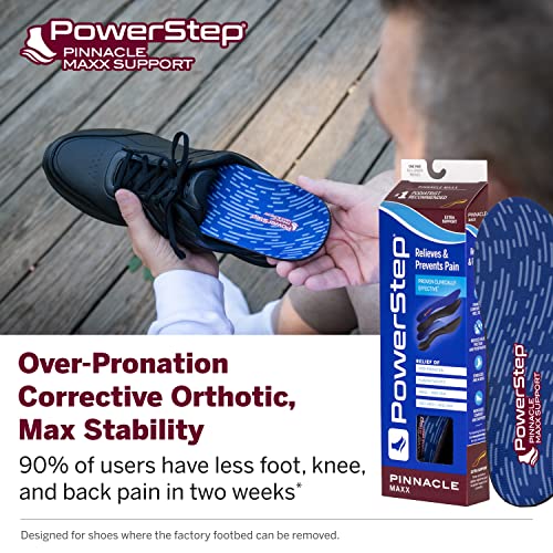 Powerstep Pinnacle Maxx Insoles OverPronation Corrective Orthotic