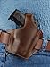 New Barsony Brown Leather Pancake Gun Holster for Mini/Pocket 22 25 32 380
