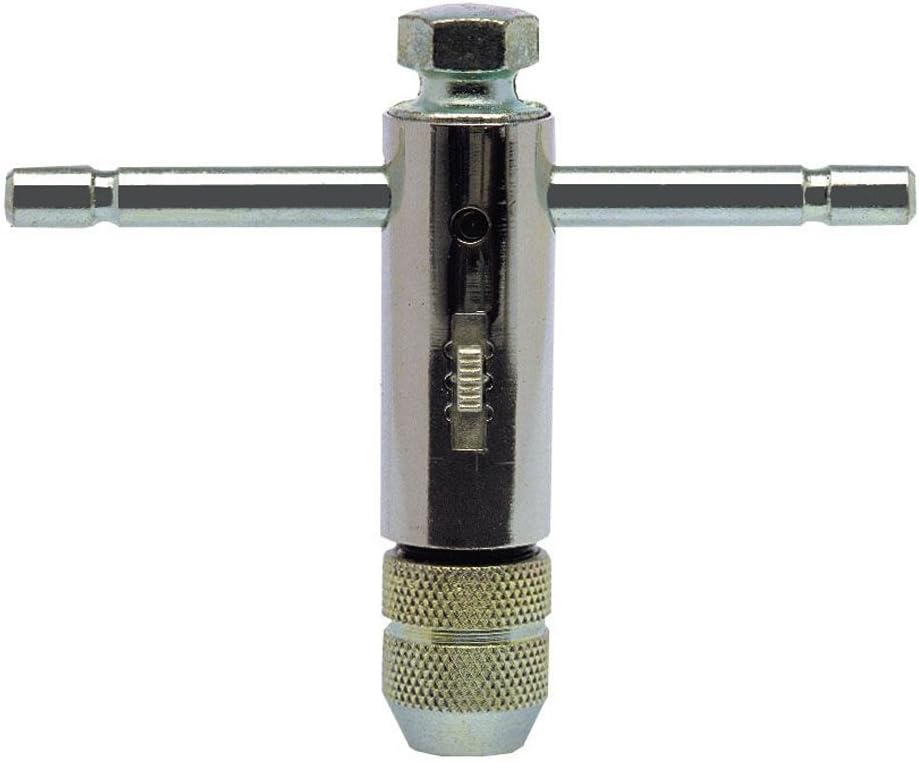 Ruko Steel Tap Wrench with Ratchet, Bright Finish, M 3 - M 10 Nominal Thread Size, Size 10, 250.0 mm Length, R241010